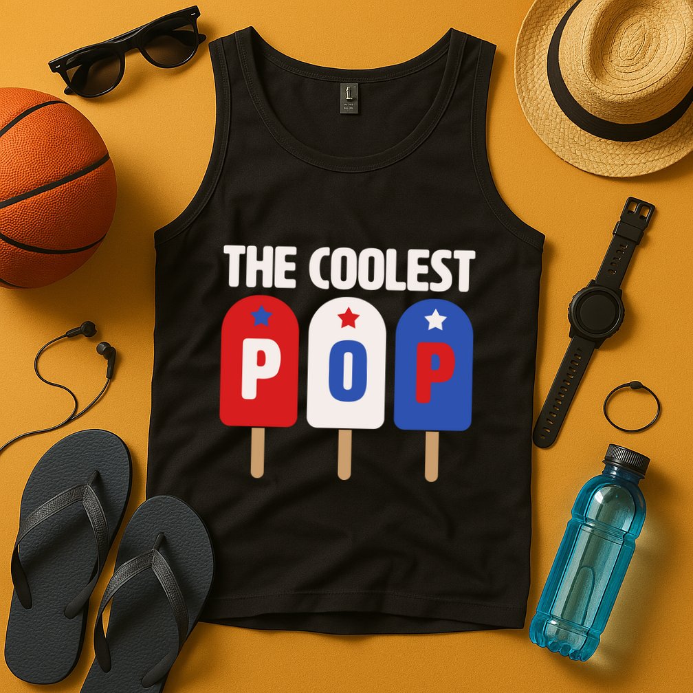 The Coolest Pop Happy Father's Day Popsicles Tank Top