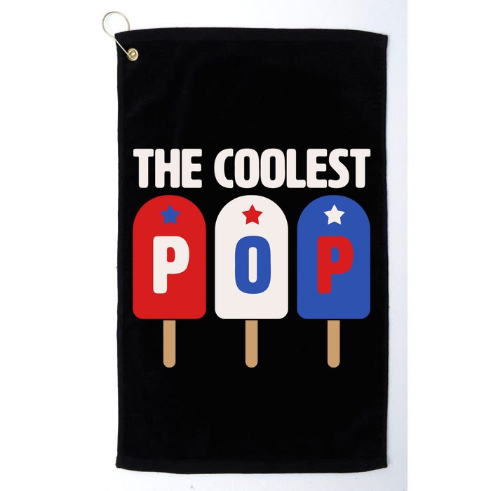 The Coolest Pop Happy Father's Day Popsicles Golf Towel