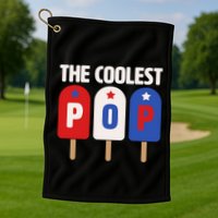The Coolest Pop Happy Father's Day Popsicles Golf Towel