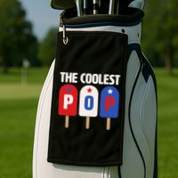 The Coolest Pop Happy Father's Day Popsicles Golf Towel