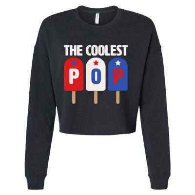 The Coolest Pop Happy Father's Day Popsicles Cropped Pullover Crew