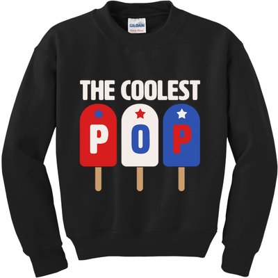 The Coolest Pop Happy Father's Day Popsicles Kids Sweatshirt