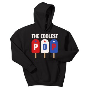 The Coolest Pop Happy Father's Day Popsicles Kids Hoodie