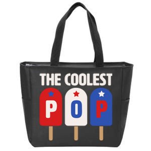 The Coolest Pop Happy Father's Day Popsicles Zip Tote Bag