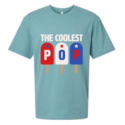 The Coolest Pop Happy Father's Day Popsicles Sueded Cloud Jersey T-Shirt