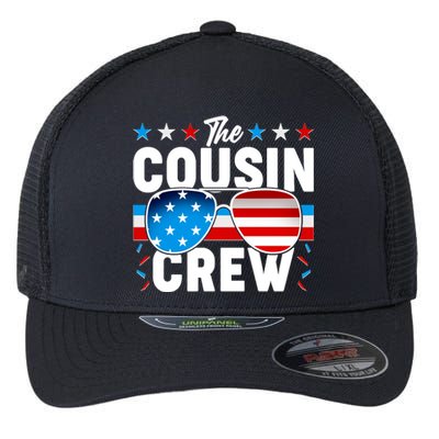 The Cousin Crew USA American Flag Flexfit Unipanel Trucker Cap