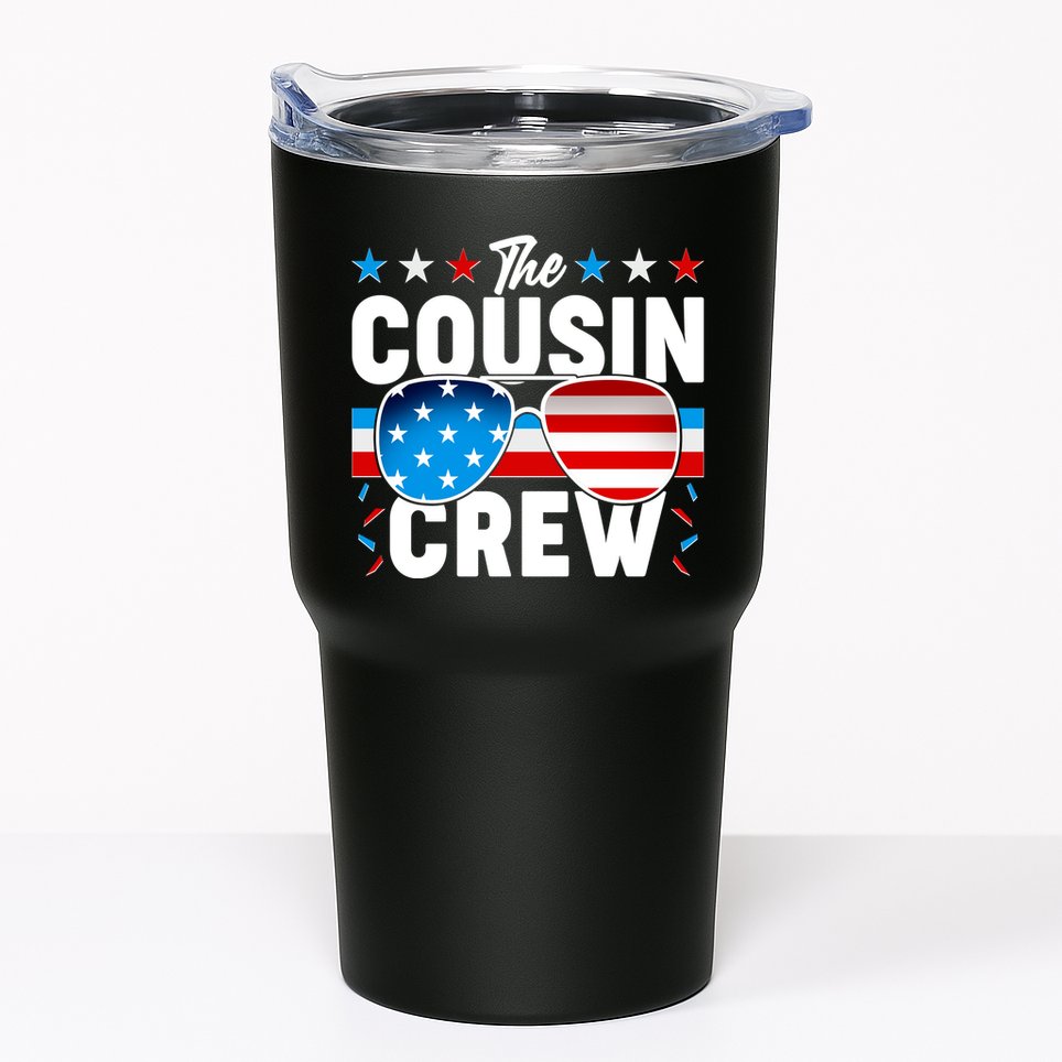 The Cousin Crew USA American Flag Tumbler