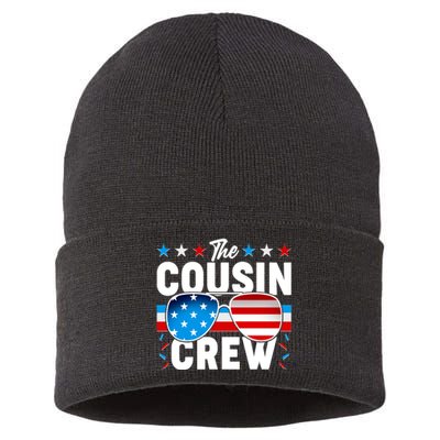 The Cousin Crew USA American Flag Sustainable Knit Beanie