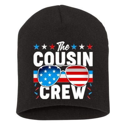 The Cousin Crew USA American Flag Short Acrylic Beanie