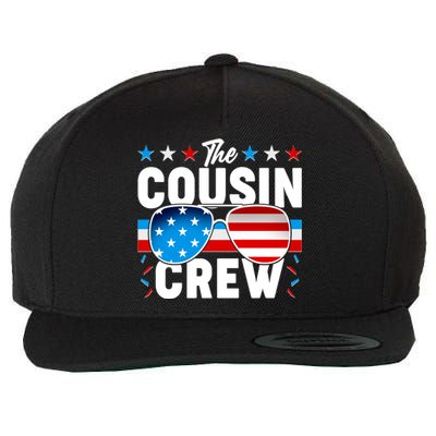 The Cousin Crew USA American Flag Wool Snapback Cap