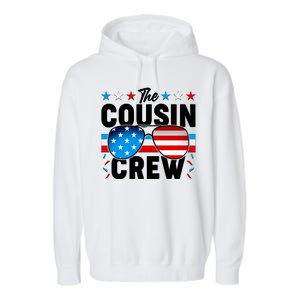 The Cousin Crew USA American Flag Garment-Dyed Fleece Hoodie