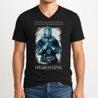 The Crusader Fear No Evil V-Neck T-Shirt