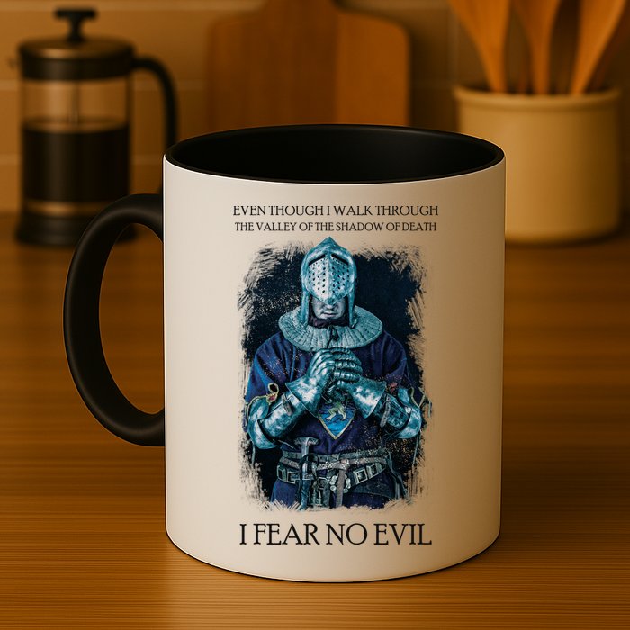 The Crusader Fear No Evil Mug