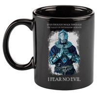 The Crusader Fear No Evil 11oz C Handle Ceramic Mug