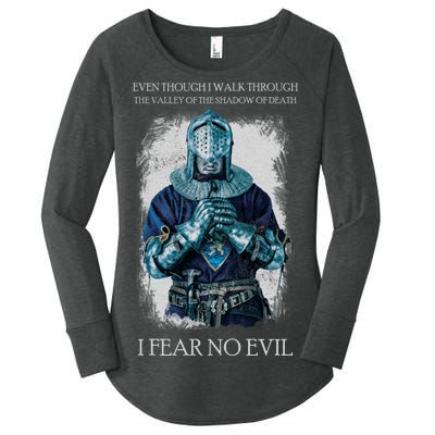 The Crusader Fear No Evil Women's Perfect Tri Tunic Long Sleeve Shirt