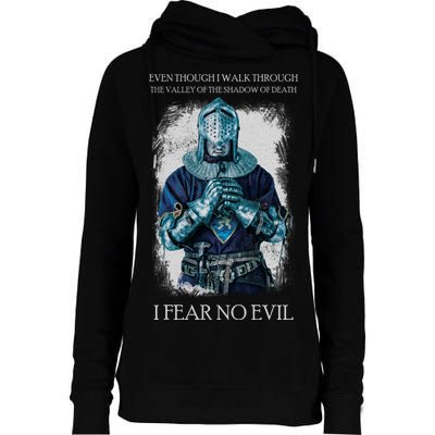 The Crusader Fear No Evil Womens Funnel Neck Pullover Hood