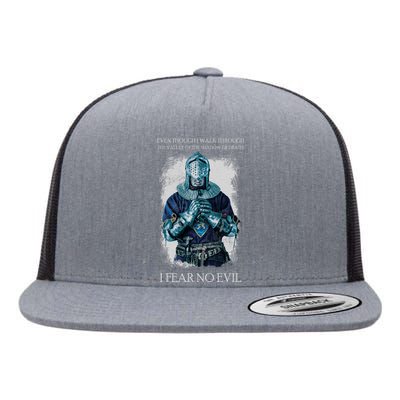 The Crusader Fear No Evil Flat Bill Trucker Hat