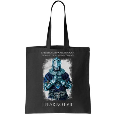 The Crusader Fear No Evil Tote Bag