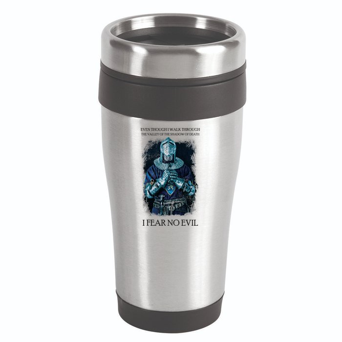 The Crusader Fear No Evil 16oz Travel Tumbler