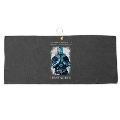 The Crusader Fear No Evil Large Microfiber Waffle Golf Towel