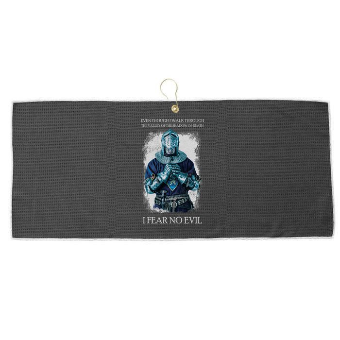 The Crusader Fear No Evil Large Microfiber Waffle Golf Towel