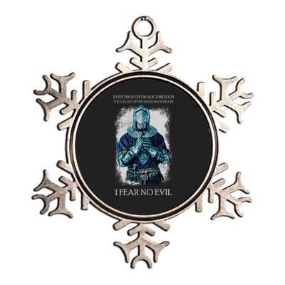 The Crusader Fear No Evil Metallic Star Ornament