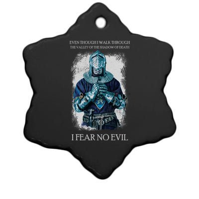 The Crusader Fear No Evil Ceramic Star Ornament