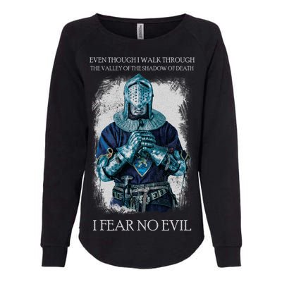 The Crusader Fear No Evil Womens California Wash Sweatshirt