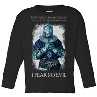 The Crusader Fear No Evil Toddler Long Sleeve Shirt