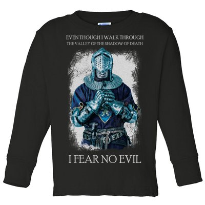 The Crusader Fear No Evil Toddler Long Sleeve Shirt