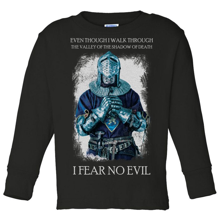 The Crusader Fear No Evil Toddler Long Sleeve Shirt