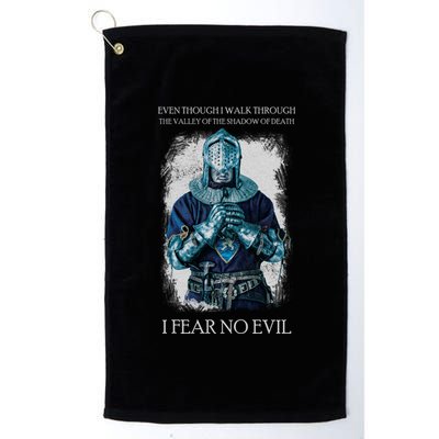 The Crusader Fear No Evil Platinum Collection Golf Towel