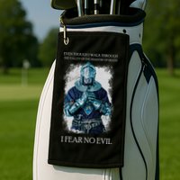The Crusader Fear No Evil Golf Towel