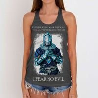 The Crusader Fear No Evil Women's Knotted Racerback Tank