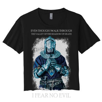 The Crusader Fear No Evil Women's Crop Top Tee