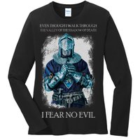 The Crusader Fear No Evil Ladies Long Sleeve Shirt