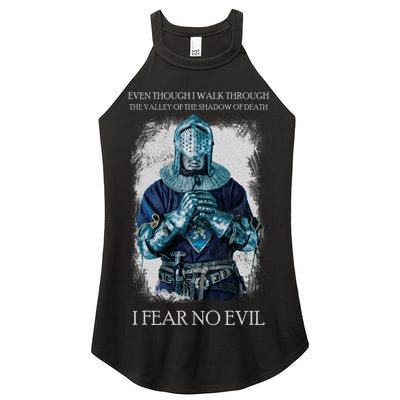 The Crusader Fear No Evil Women's Perfect Tri Rocker Tank