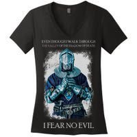 The Crusader Fear No Evil Women's V-Neck T-Shirt