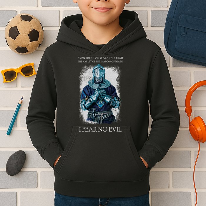 The Crusader Fear No Evil Kids Hoodie