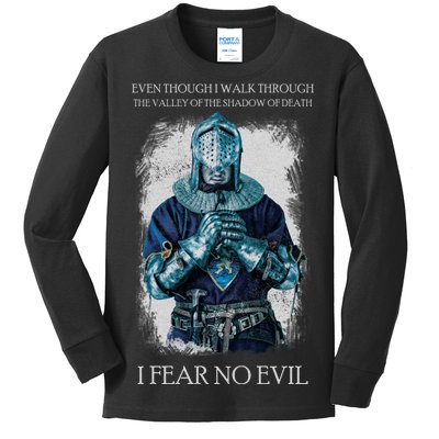 The Crusader Fear No Evil Kids Long Sleeve Shirt