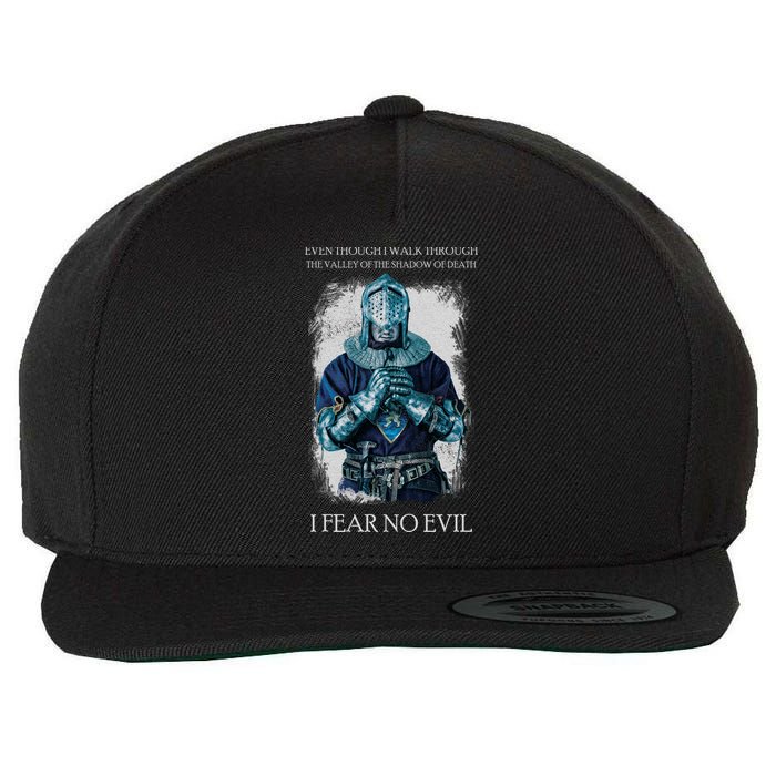 The Crusader Fear No Evil Wool Snapback Cap