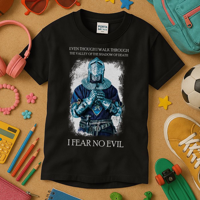 The Crusader Fear No Evil Kids T-Shirt