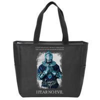 The Crusader Fear No Evil Zip Tote Bag