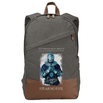 The Crusader Fear No Evil Cotton Canvas Backpack