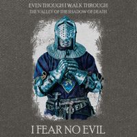 The Crusader Fear No Evil Cotton Canvas Backpack