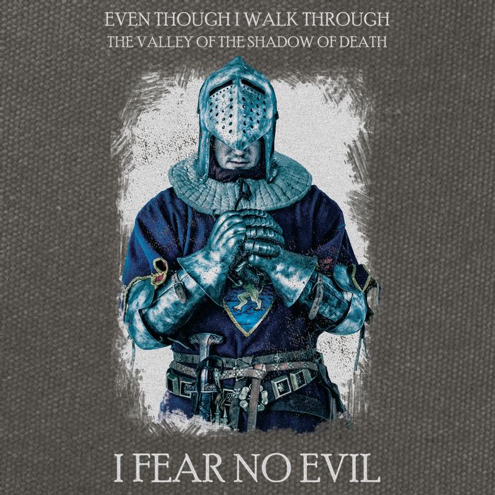 The Crusader Fear No Evil Cotton Canvas Backpack