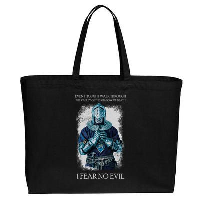 The Crusader Fear No Evil Cotton Canvas Jumbo Tote