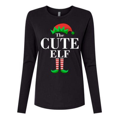 The Cute Elf Family Matching Christmas Womens Cotton Relaxed Long Sleeve T-Shirt