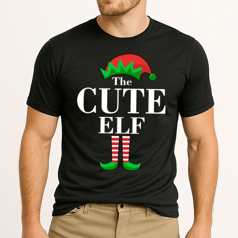 The Cute Elf Family Matching Christmas Performance Shirt