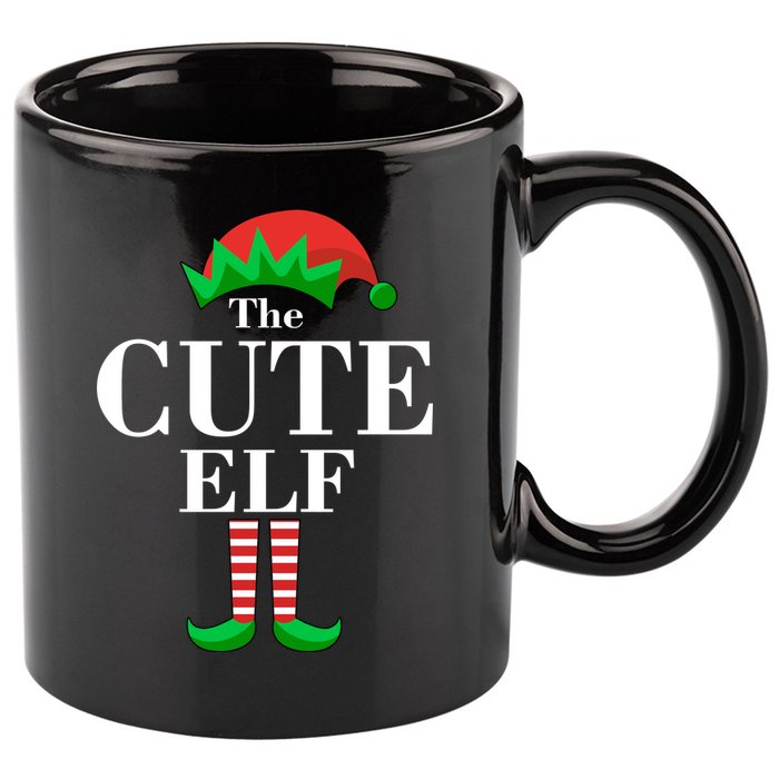 The Cute Elf Family Matching Christmas 11oz C Handle Ceramic Mug